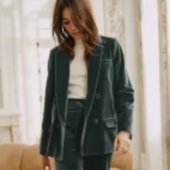 Sezane Christie Jacket - Slate Blue - size 2 - brand new - Picture 3 of 7